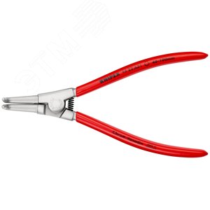 Щипцы для внешних стопорных колец губки под углом 90° посадочный размер 40 - 100 мм диаметр наконечников 23 мм L-200 мм Cr-V хромированные обливные рукоятки - фото 3