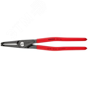 Щипцы прецизионные для внутренних стопорных колец губки под углом 90° посадочный размер 85 - 140 мм диаметр наконечников 32 мм L-305 мм Cr-V чёрные обливные рукоятки блистер - фото 3