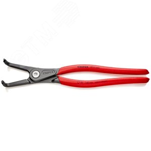 Щипцы прецизионные для внешних стопорных колец губки под углом 90° посадочный размер 85 - 140 мм диаметр наконечников 32 мм L-305 мм Cr-V чёрные обливные рукоятки блистер - фото 2