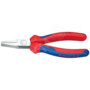 Изображение товара Плоскогубцы тупоносые рифлённые губки 28 мм L-140 мм чёрные двукомпонентные рукоятки (шт)