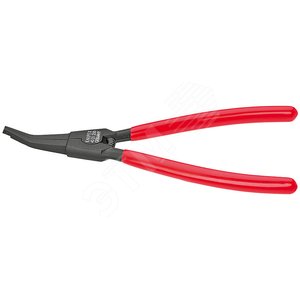 Изображение товара Щипцы для подковообразных пружинных стопорных колец на валах губки под углом с центрующим отверстием min зазор на кольце 22мм L=170мм Cr-V для колец более 12мм для автомобильных карданных валов (шт)