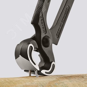 Кусачки торцевые плотницкие резка - проволока средней твердости 22мм режущая кромка 60HRC / 255мм L=210мм черные обливные рукоятки блистер - фото 4