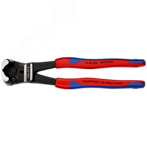 Болторез торцевый особой мощности резка - мягкая проволока 6мм проволока средней твердости 4мм твердая проволока 35мм рояльная струна (HRC 59) 3мм L=200мм 64HRC двухкомпонентные рукоятки цвет черный - фото 3