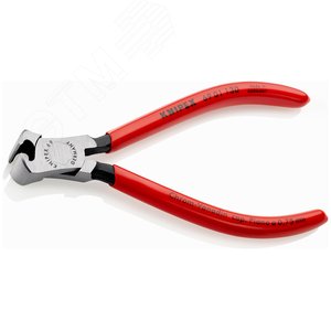 Кусачки торцевые для механиков резка - мягкая проволока 2мм проволока средней твердости 13мм твердая проволока 1мм рояльная струна (HRC 59) 08мм L=130мм 64HRC черные обливные рукоятки - фото 2