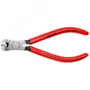 Кусачки торцевые для механиков резка - мягкая проволока 2мм проволока средней твердости 13мм твердая проволока 1мм рояльная струна (HRC 59) 08мм L=130мм 64HRC черные обливные рукоятки - фото 3