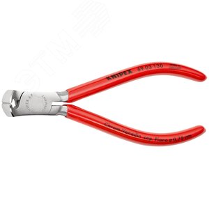 Кусачки торцевые для механиков резка - мягкая проволока 2мм проволока средней твердости 13мм твердая проволока 1мм рояльная струна (HRC 59) 08мм L=130мм 64HRC хромированные обливные рукоятки - фото 3