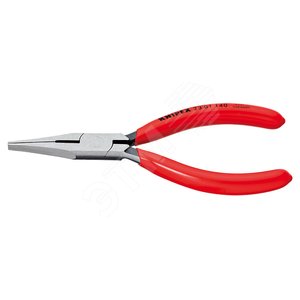 Изображение товара Плоскогубцы механика прецизионные тупоносые с режущей кромкой рифленные губки 35мм резка - мягкая проволока 25мм проволока средней твердости 16мм L=140мм обливные рукоятки (шт)