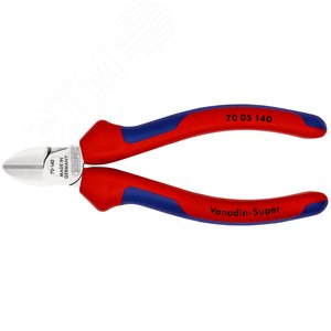 Бокорезы, резка - мягкая проволока 4 мм, проволокасредней твердости 2.5мм, твердая проволока 1.8мм, длина 140мм, 62HRC хромированные двухкомпонентные рукоятки - фото 3