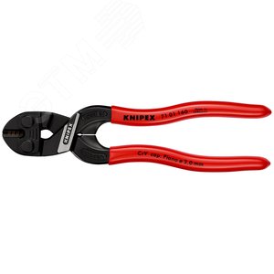 Болторез компактный COBOLT резка - мягкая проволока 53мм проволока средней твердости 44мм твердая проволока 32мм рояльная струна (HRC 59) 3мм L=160мм черный обливные рукоятки - фото 3