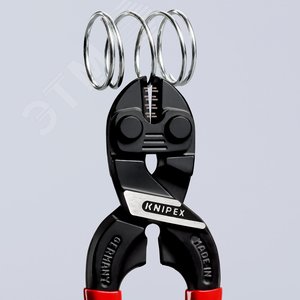 Болторез компактный COBOLT резка - мягкая проволока 53мм проволока средней твердости 44мм твердая проволока 32мм рояльная струна (HRC 59) 3мм L=160мм черный обливные рукоятки - фото 4