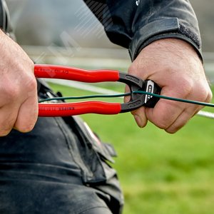 Болторез компактный CoBolT XL резка - проволока средней твердости 56 мм твердая проволока 4 мм рояльная струна (HRC 59) 38 мм L-200 мм черный обливные рукоятки - фото 5