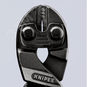 Болторез компактный CoBolT XL резка - с выемкой на кромках для реза толстой проволоки проволока средней твердости 56мм твердая проволока 4мм рояльная струна (HRC 59) 38мм L=200мм черный обливные рукоятки - фото 4