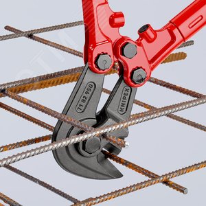 Ножницы для резки арматурной сетки L-950 мм твёрдость кромок 62 HRC серые 2-компонентные рукоятки сменная ножевая головка кованый коннектор - фото 6