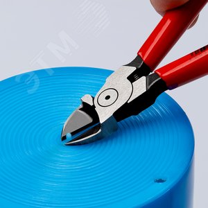 Бокорезы для пластмассы с пружиной удлинённые режущие кромки без фасок L-140 мм обливные рукоятки - фото 6