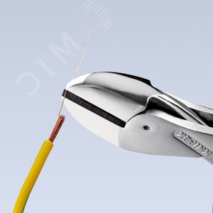 Бокорезы компактные X-CUT VDE 1000V резка - мягкая проволока 48мм проволока средней твердости 38мм твердая проволока 27мм рояльная струна (HRC 59) 22мм L=160мм диэлкектрические хромированные двухкомпонентные рукоятки - фото 4