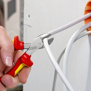 Бокорезы компактные X-CUT VDE 1000V резка - мягкая проволока 48мм проволока средней твердости 38мм твердая проволока 27мм рояльная струна (HRC 59) 22мм L=160мм диэлкектрические хромированные двухкомпонентные рукоятки - фото 6