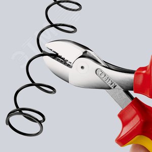 Бокорезы компактные X-CUT VDE 1000V резка - мягкая проволока 48мм проволока средней твердости 38мм твердая проволока 27мм рояльная струна (HRC 59) 22мм L=160мм диэлкектрические хромированные двухкомпонентные рукоятки - фото 9