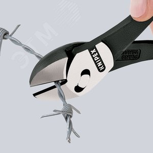 Бокорезы TwinForce резка - мягкая проволока 55мм проволока средней твердости 46мм твердая проволока 32мм рояльная струна (HRC 59) 3мм L=180мм обливные рукоятки цвет черный - фото 5