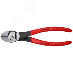 Бокорезы TwinForce резка - мягкая проволока 55мм проволока средней твердости 46мм твердая проволока 32мм рояльная струна (HRC 59) 3мм L=180мм обливные рукоятки цвет черный - фото 3