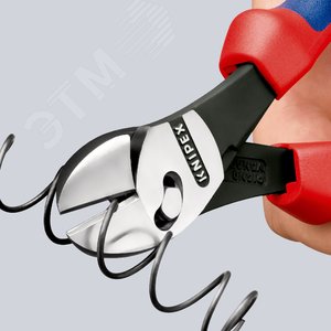 Бокорезы TwinForce резка - мягкая проволока 55мм проволока средней твердости 46мм твердая проволока 32мм рояльная струна (HRC 59) 3мм L=180мм блистер - фото 5