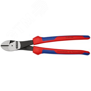 Бокорезы резка - проволока средней твердости 46мм твердая проволока 35мм рояльная струна (HRC 59) 3мм L=250мм двухкомпонентные рукоятки цвет черный - фото 3