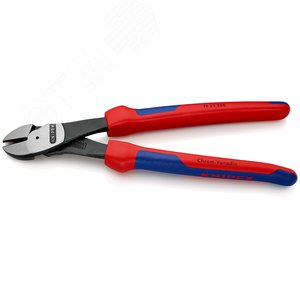 Бокорезы (кусачки боковые) голова под углом 25° рез: проволока средней твёрдости 46 мм твёрдая проволока 35 мм рояльная струна (HRC 59) 3 мм L-250 мм чёрные 2-компонентные рукоятки - фото 2