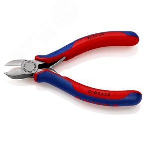 Бокорезы для электромеханика с пружиной режущие кромки без фаски резка - мягкая проволока 25мм L=125мм - фото 2