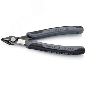 Бокорезы ElecTronic Super KNips ESD вороненые 125 мм - фото 2