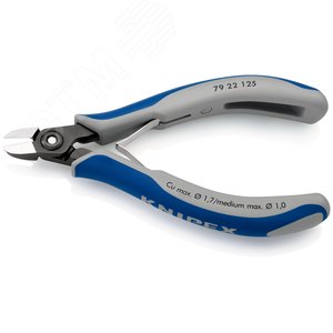 Прецизионные кусачки боковые для электроники вороненые 125 мм - фото 3