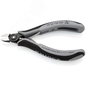 Прецизионные кусачки боковые для электроники антистатические ESD вороненые 125 мм - фото 3
