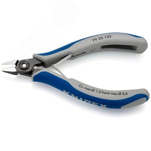 Прецизионные кусачки боковые для электроники вороненые 125 мм - фото 3