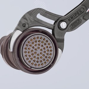 Клещи переставные трубные захватные 25-80мм для сифонов масляных фильтров пластмассовых труб L=250мм Cr-V блистер цвет черный - фото 8