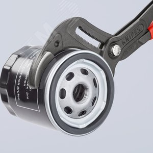 Клещи переставные трубные захватные 25-80мм для сифонов масляных фильтров пластмассовых труб L=250мм Cr-V блистер цвет черный - фото 9