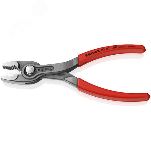 Клещи с фронтальным и боковым захватами, зев 3-16 мм, длина 150 мм, обливные ручки, TwinGrip - фото 6