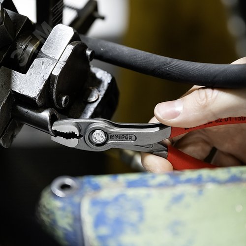 Клещи с фронтальным и боковым захватами, зев 3-16 мм, длина 150 мм, обливные ручки, TwinGrip - фото 4