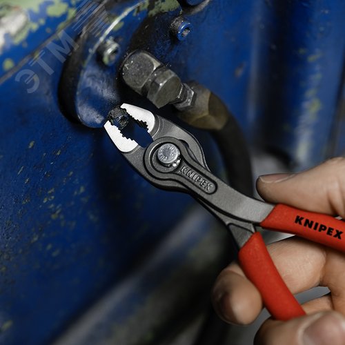 Клещи с фронтальным и боковым захватами, зев 3-16 мм, длина 150 мм, обливные ручки, TwinGrip - фото 3