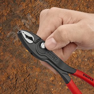 Клещи захватные TwinGrip 4 - 22 мм длина 200 мм черненные обливные рукоятки - фото 12