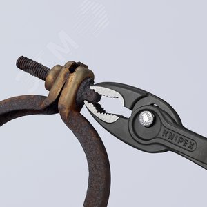 Клещи захватные TwinGrip 4 - 22 мм длина 200 мм черненные обливные рукоятки - фото 26