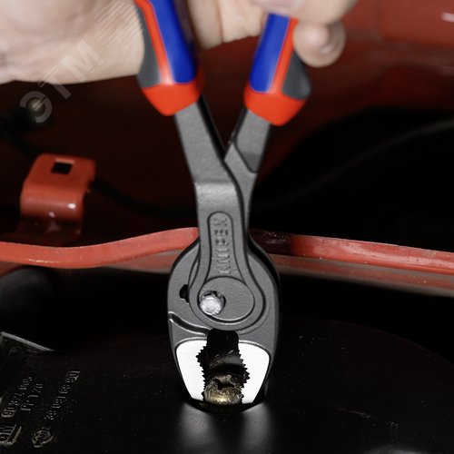 Клещи с фронтальным и боковым захватами, зев 5-27 мм, длина 250 мм, трехкомпонентные ручки SB, TwinGrip - фото 4