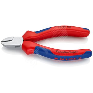 Бокорезы резка - мягкая проволока 3мм проволока средней твердости 23мм твердая проволока 15мм L=125мм 62HRCC хромированные двухкомпонентные рукоятки - фото 1