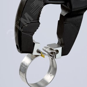 Щипцы для хомутов с защёлкой L-180 мм Cr-V серые узкая голова для труднодоступных мест - фото 5