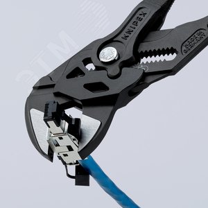 Клещи переставныеавные - гаечный ключ 52 мм (2) L-250 мм Cr-V серые 2-компонентные рукоятки блистер KN-8602250SB KNIPEX - 6