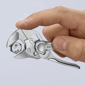 Клещи переставные - гаечный ключ 21 мм (3/4'') L-100 мм серые - фото 13