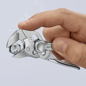 Клещи переставные - гаечный ключ 21 мм (3/4'') L-100 мм серые - фото 14