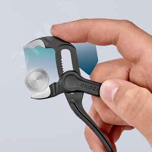 Клещи переставные сантехнические с фиксатором COBRA XS 28 мм (1) под ключ 24 мм L-100 мм Cr-V с ерые - фото 11