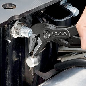 Клещи переставные COBRA сантехнические с фиксатором 32 мм (1 1/4) под ключ 34 мм L-250 мм Cr-V серые обливные рукоятки блистер - фото 4