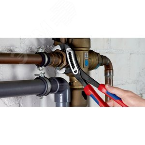 Клещи переставные ALLIGATOR сантехнические 70 мм (2 3/4) под ключ 60 мм L-300 мм Cr-V серые 2-компонентные рукоятки - фото 4