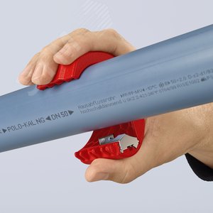Труборез для пластиковых труб и уплотнительных втулок BiX d-20 - 50 мм KN-902210BK KNIPEX - 12