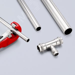 Труборез для стали и цветных металлов TubiX рез: d 6 - 35 мм (1/4-1 3/8) толщина стенок до 2 мм L-260 мм блистер KN-903102BK KNIPEX - 21