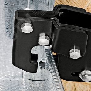 Просекатель для монтажа металлических профилей двуручный для соединения металлических листов для перегородок и подвесных потолков для коробчатых и угловых профилей толщиной макс 12 мм (2x06 мм) L-340 мм чёрные 2-компонентные рукоятки - фото 4